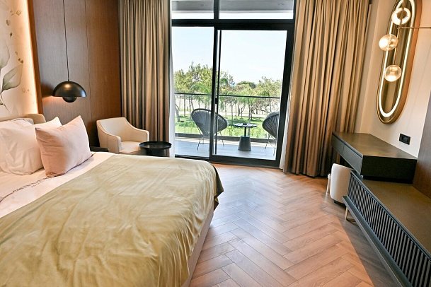 Green Nature Sarigerme - Wohnbeispiel Doppelzimmer Deluxe Standard Poolzugang über Treppe (Zimmercodierung DD2)