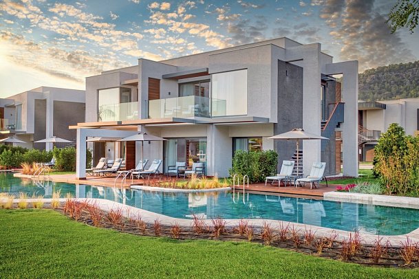 Hilton Dalaman Sarigerme Resort & Spa - Wohnbeispiel Lake House Swim Up (Zimmercodierung DB3)