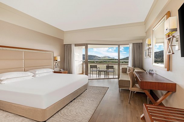 Hilton Dalaman Sarigerme Resort & Spa - Wohnbeispiel Doppelzimmer Gartenblick (Zimmercodierungen DBG & DCG)