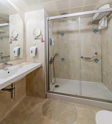 Aqua - Wohnbeispiel Doppelzimmer (Zimmercodierungen DB1, DC1 & DBN)