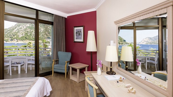 Aqua - Wohnbeispiel Doppelzimmer seitl. Meerblick (Zimmercodierung DBN)