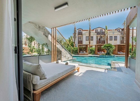 Club Tuana - Wohnbeispiel Doppelzimmer Lagoon Swim Up direkter Poolzugang (Zimmercodierung D2Q)