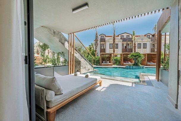 Club Tuana - Wohnbeispiel Doppelzimmer Lagoon Swim Up direkter Poolzugang (Zimmercodierung D2Q)