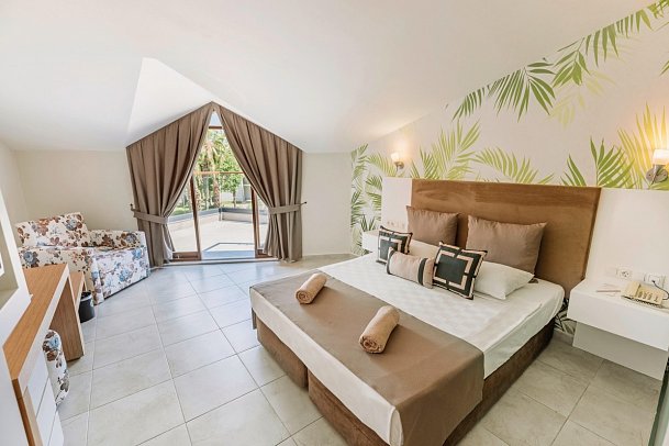 Club Tuana - Wohnbeispiel Doppelzimmer Lagoon Roof Poolblick (Zimmercodierung DB3)