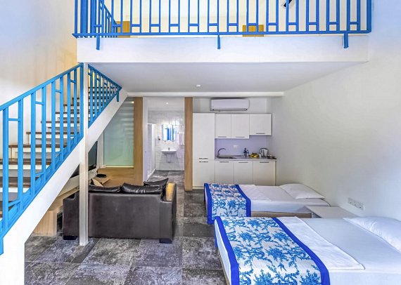 Ölüdeniz Beach Resort by Z Hotels - Wohnbeispiel Duplex Zimmer (Zimmercodierung ADG)