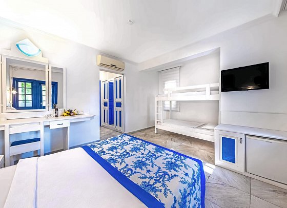 Ölüdeniz Beach Resort by Z Hotels - Wohnbeispiel Doppelzimmer Etagenbett (Zimmercodierung UG1)