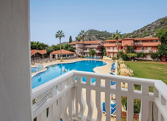 Turquoise Ölüdeniz - Beispiel Balkon Doppelzimmer Standard (Zimmercodierung DG1)