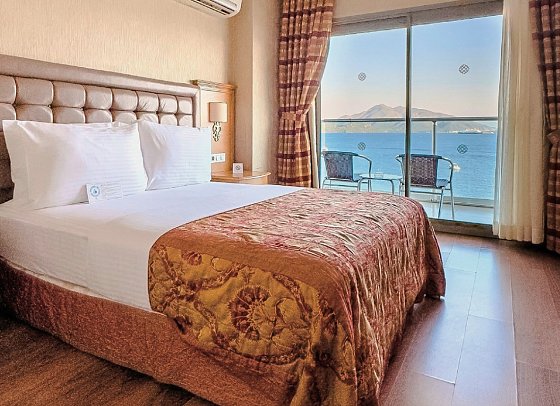 Emre Beach & Emre Hotel - Wohnbeispiel Doppelzimmer Meerblick Emre Beach (Zimmercodierungen DBM & DCM)
