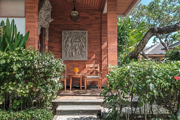 Bali Mandira Beach Resort & Spa - Beispiel Terrasse Garden Cottage (Zimmercodierungen UBG & ULG)