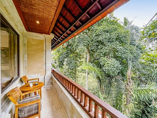 Sakti Garden Resort & Spa - Beispiel Balkon Terrace Suite (Zimmercodierung WB1)