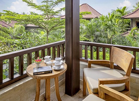 Sakti Garden Resort & Spa - Beispiel Balkon Deluxe Garden (Zimmercodierung UD1)