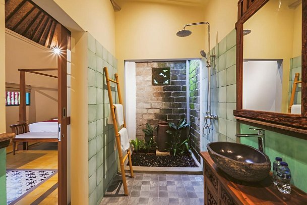 Bebek Cottage Sanur - Beispiel Bad One Bedroom Cottage (Zimmercodierung BB1)