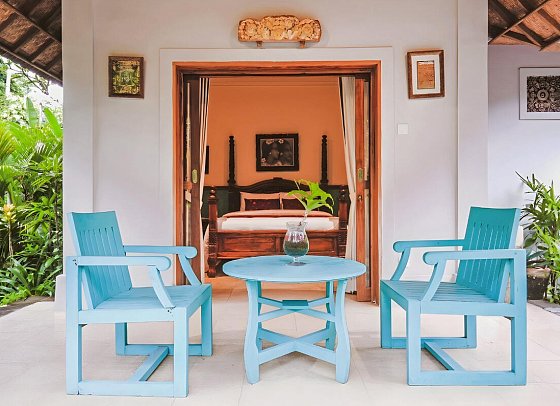 Bebek Cottage Sanur - Beispiel Terrasse Classic (Zimmercodierung UB1)