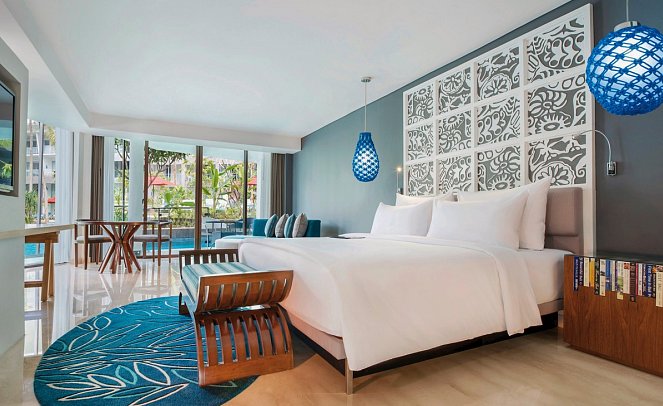 Le Meridien Bali Jimbaran - Wohnbeispiel Aqua Studio Suite Lagoon Access (Zimmercodierung WBQ)
