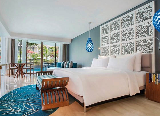 Le Meridien Bali Jimbaran - Wohnbeispiel Aqua Studio Suite Lagoon Access (Zimmercodierung WBQ)