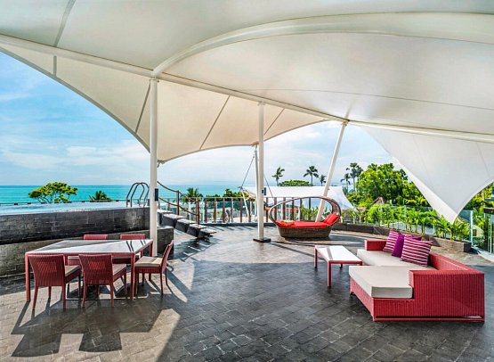Le Meridien Bali Jimbaran - Beispiel Aussenbereich Aqua Pool Sky Penthouse (Zimmercodierung UB2)
