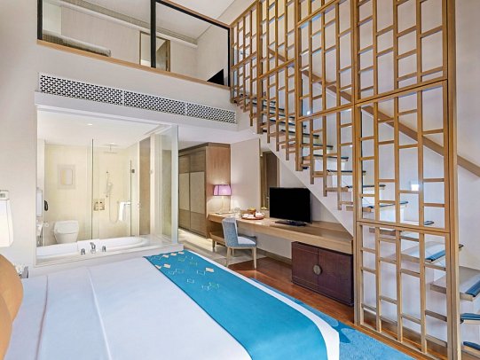 Mövenpick Resort & Spa Jimbaran Bali - Wohnbeispiel Family Duplex Pool View (Zimmercodierung FBP)