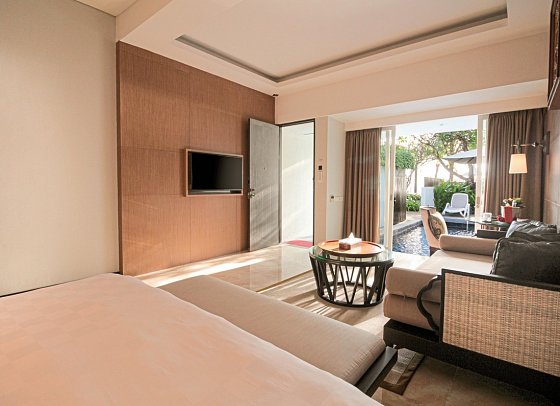 The Anvaya Beach Resort Bali - Wohnbeispiel Beachfront Private Suite (Zimmercodierung WBO)