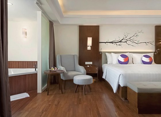 FOX Hotel Jimbaran Beach Bali - Wohnbeispiel Junior Suite (Zimmercodierung JB1)