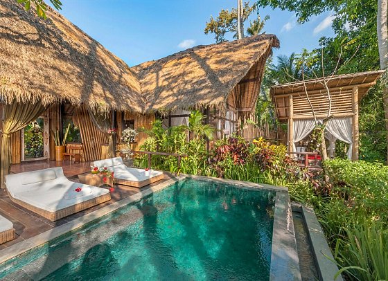 Fivelements Ubud - Wohnbeispiel Bidadari Riverfront Suite