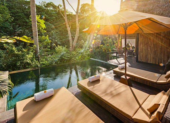 Fivelements Ubud - Wohnbeispiel Bidadari Riverfront Suite