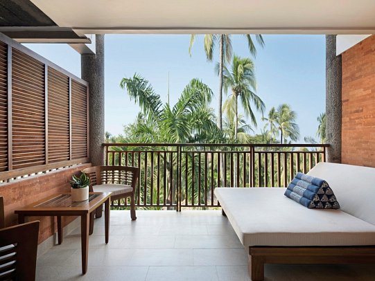 Paradisus by Meliá Bali - Beispiel Balkon Premier Garden View (Zimmercodierungen UMG, UM1, ULG & UL1)