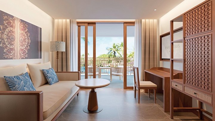 Paradisus by Meliá Bali - Wohnbeispiel Junior Suite Garden View (Zimmercodierungen JBG, JB1, JLG & JL1)