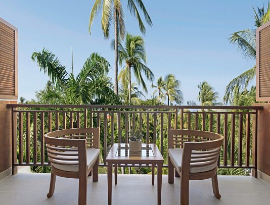Paradisus by Meliá Bali - Beispiel Balkon Junior Suite Garden View (Zimmercodierungen JBG, JB1, JIG, JI1, JLG & JL1)
