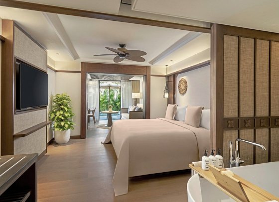 Paradisus by Meliá Bali - Wohnbeispiel Junior Suite Lagoon Access (Zimmercodierungen JBQ, JB2, JIQ, JI2, JLQ & JL2)
