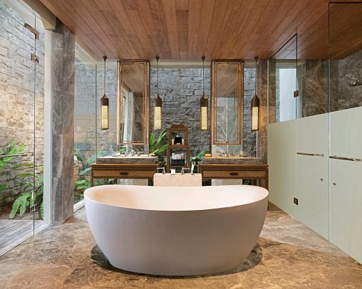 The Apurva Kempinski Bali - Beispiel Bad Sriwijaya Two Bedroom Villa (Zimmercodierung VB2)