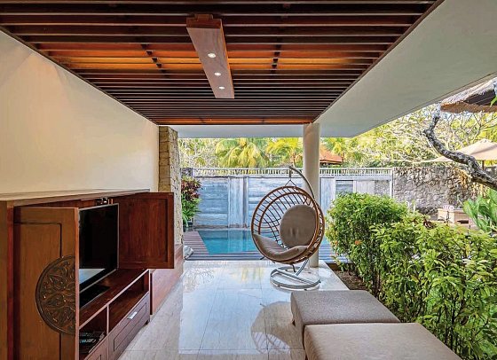 Merusaka Nusa Dua - Beispiel Terrasse Two Bedroom Villa (Zimmercodierung VB2)