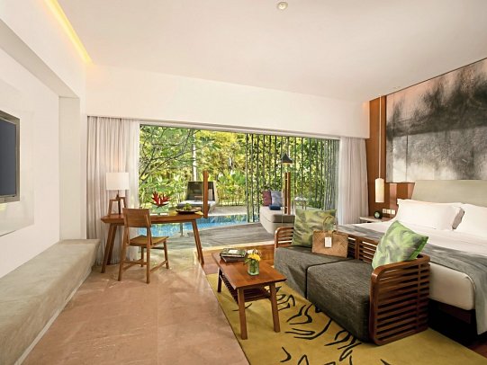 Maya Sanur Resort & Spa - Wohnbeispiel Impressive Lagoon Pool Suite King Bed (Zimmercodierung WBQ)