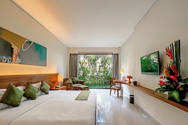 Taksu Sanur Hotel - Wohnbeispiel Taksu Suite (Zimmercodierung WB1)