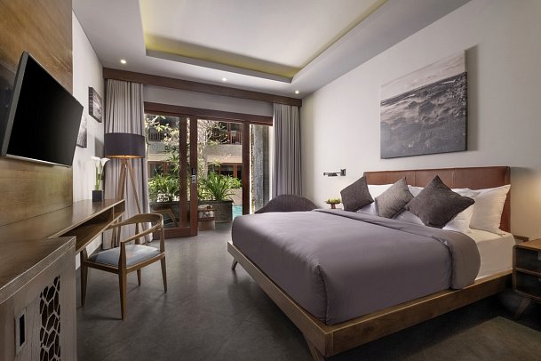 Akana Boutique Hotel Sanur - Wohnbeispiel Deluxe Pool Access (Zimmercodierung UDQ)