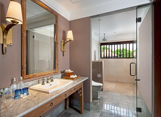 Sudamala Resort Sanur Bali - Beispiel Bad Deluxe Suite (Zimmercodierung WD1)