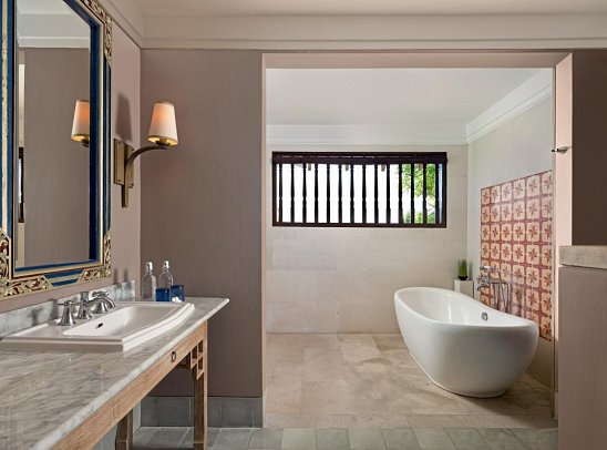 Sudamala Resort Sanur Bali - Beispiel Bad Studio Suite (Zimmercodierung WB1)