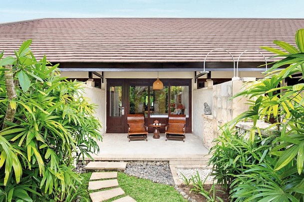 Novotel Bali Benoa - Beispiel Terrasse Tropical Terrace (Zimmercodierung UB1)