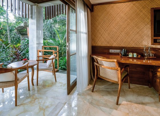 Arkamara Dijiwa Ubud - Wohnbeispiel Arkamara Suite Jungle (Zimmercodierung WB1)