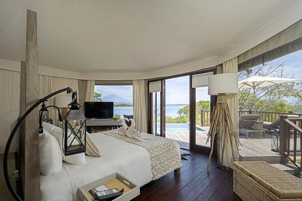 Menjangan Dynasty Resort - Wohnbeispiel Cliff Tent Pool Villa (Zimmercodierung VB3)