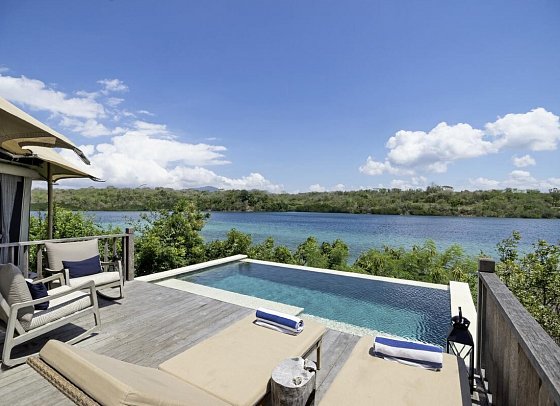 Menjangan Dynasty Resort - Beispiel Terrasse Two Bedroom Cliff Tent Villa (Zimmercodierung VB2)
