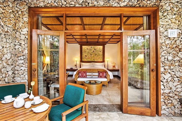 The Oberoi Beach Resort, Bali - Beispiel Terrasse Luxury Lanai (Zimmercodierungen UBG, UBM & UBN)