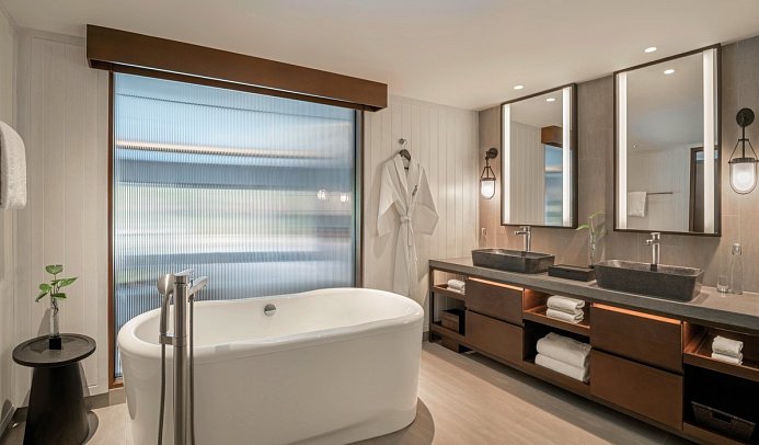 The Laguna A Luxury Collection Resort & Spa - Beispiel Bad Deluxe Studio Lagoon Access (Zimmercodierung SDQ)
