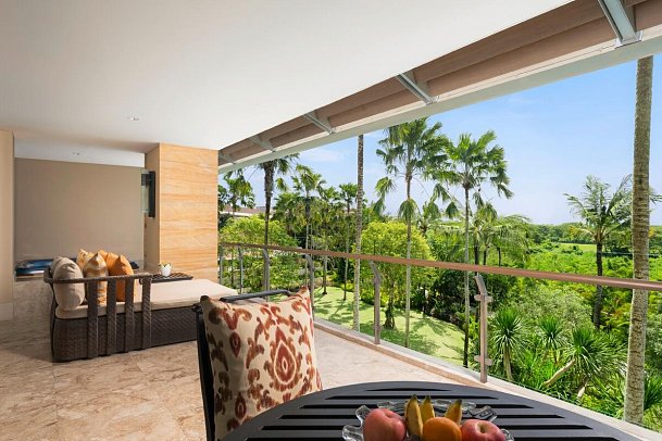 The Mulia, Mulia Resort & Villas Nusa Dua Bali - Beispiel Terrasse The Earl Suite Garden View (Zimmercodierung W1G)
