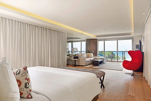 Double-Six Luxury Hotel - Wohnbeispiel Deluxe Suite Ocean View (Zimmercodierung WDM)