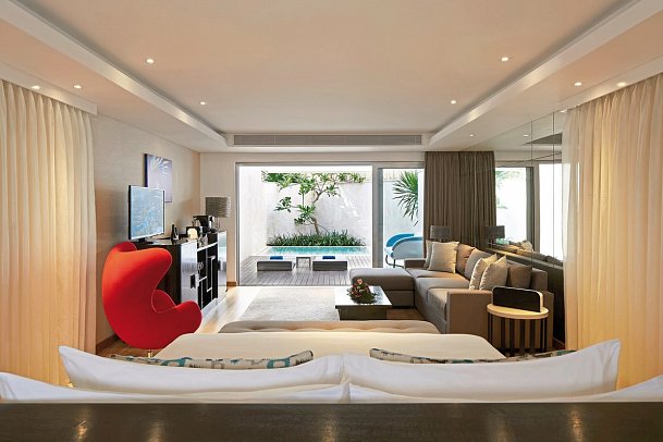 Double-Six Luxury Hotel - Wohnbeispiel Deluxe Suite Plunge Pool (Zimmercodierung WD6)