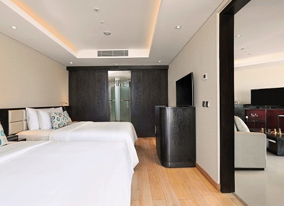 Double-Six Luxury Hotel - Wohnbeispiel Two Bedroom Deluxe Suite Ocean View (Zimmercodierung WD2)
