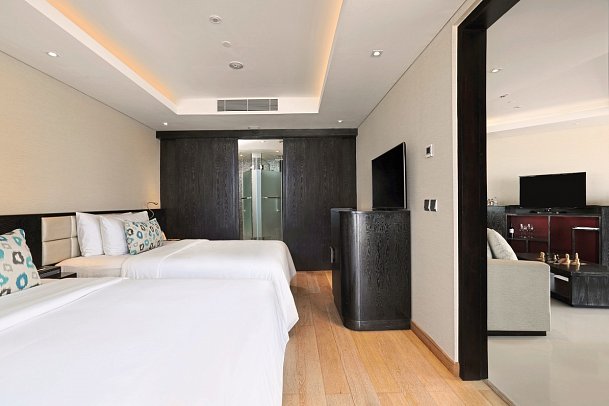 Double-Six Luxury Hotel - Wohnbeispiel Two Bedroom Deluxe Suite Ocean View (Zimmercodierung WD2)