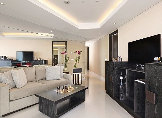 Double-Six Luxury Hotel - Wohnbeispiel Two Bedroom Deluxe Suite Ocean View (Zimmercodierung WD2)