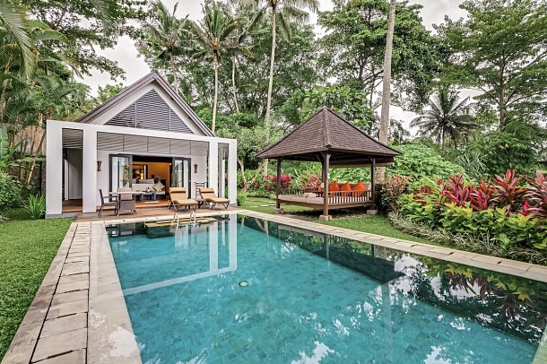 The Samaya Ubud Bali - Beispiel Aussenbereich Hill View Villa (Zimmercodierung VB2)
