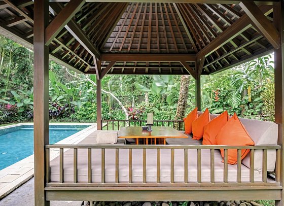 The Samaya Ubud Bali - Beispiel Aussenbereich Hillside Villa (Zimmercodierung VB1)